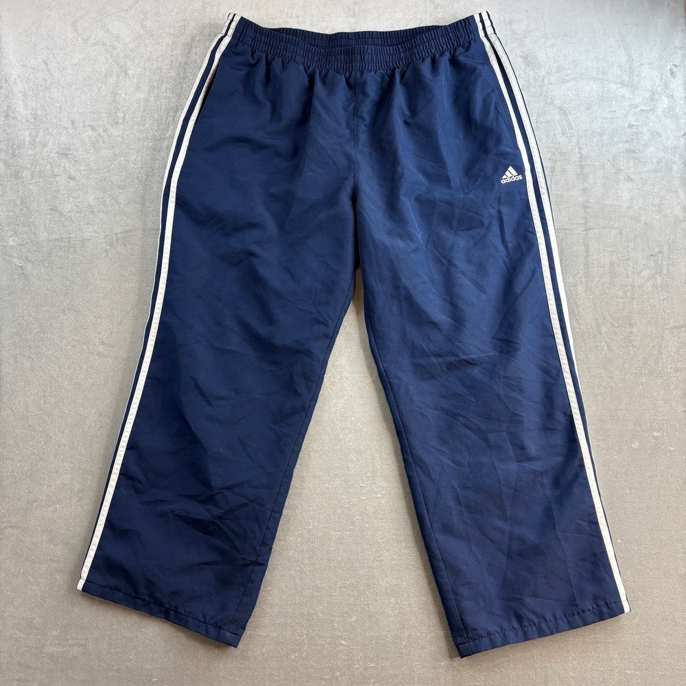 Adidas Climacool Track Pants Navy 3 Stripe Athletic Joggers Men's XL